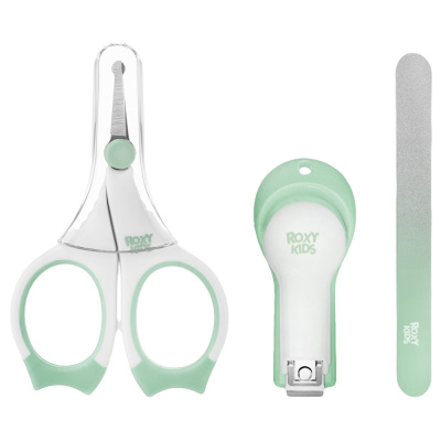 Маникюрный набор ножницы-кусачки-пилочка Roxy-Kids RPS-004-G 1